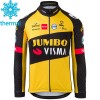 Maillot Cyclisme 2021 Team Jumbo-Visma Hiver Thermal Fleece N005